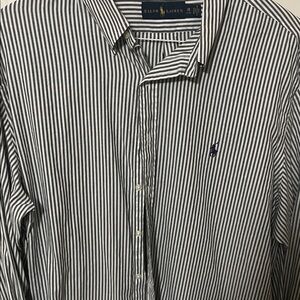 Ralph Lauren Men's Striped Button-Down Shirt 18/34